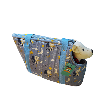 Bolsa de Transporte para Cachorro Azul Noite Especial
