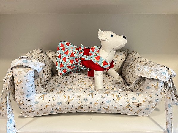 Caminha Pet Luxo Sonho Azul Para Cachorros e Gatos