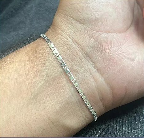 PULSEIRA MASCULINA PIASTRINE 2.5mm