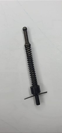 Cj mola real, haste e apoio da mola, antigo ("pescoço longo")