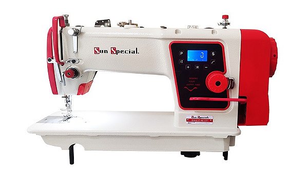 Maquina de costura  reta industrial com motor direct drive sun special SS280DC-ST-HMC