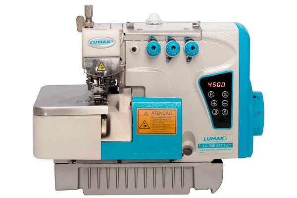 Máquina Costura Industrial Overlock 01 Agulha 03 Fios 220v LU798D-3-TZ-SU - Lumak