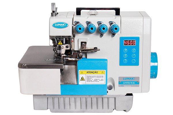 Máquina Costura Industrial Interlock Média Direct Drive LU757DS-TK-SU Azul - Lumak