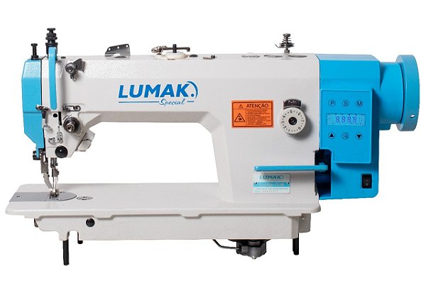 Máquina Costura Industrial Reta Transporte Duplo LU0303D  8MM 220V - Lumak