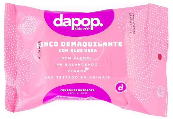 Lenço Demaquilante com Aloe Vera