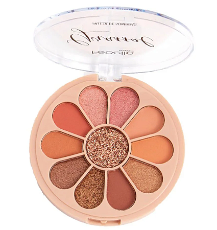 Paleta de Sombras Glitter Girassol 10 Cores
