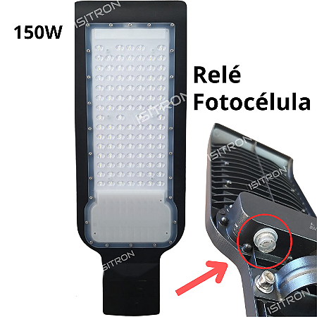 Luminária Led 150W Relé Fotocélula Integrado uso geral