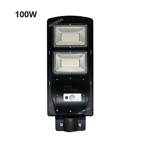 Luminária Solar 100w Led Com Sensor e Controle uso geral