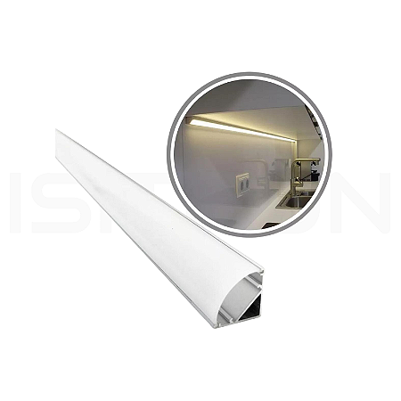 Perfil 16x16mm Sobrepor 2 Metros Alumínio P/ Fita Led