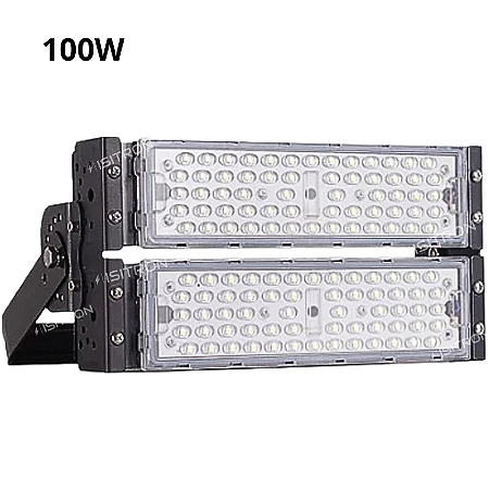 Refletor LED 100W Fator 100% IP67 Modular Branco Frio