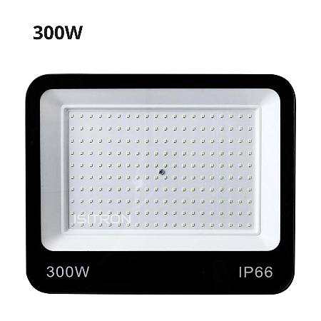 Refletor LED 300W IP66 SMD Branco Frio