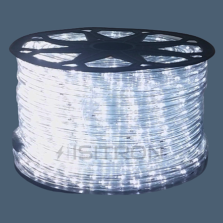 Mangueira Led Redonda 100 Metros Branco Frio IP67 - Ø 11mm