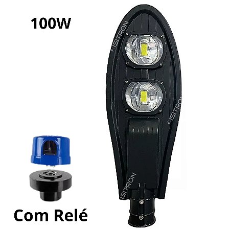 Luminária 100W Com Relé Fotocélula Pétala Led Cob uso geral