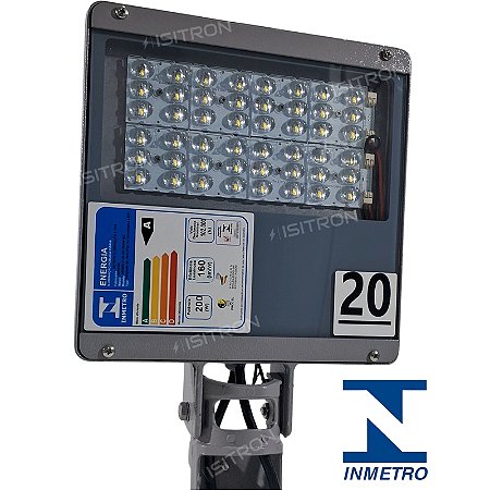 Luminária 200W Fator 100% Led SMD IP66 Base Redonda uso geral inmetro