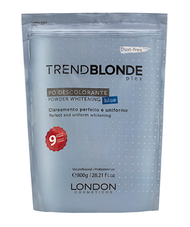 PÓ DESCOLORANTE TREND BLONDE PLEX BLUE 800gr LONDON COSMÉTICOS
