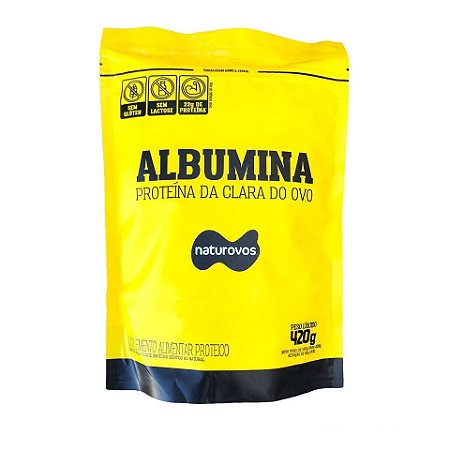 Albumina (420g) - Vencimento 31/05/2025 - Sabor: Morango