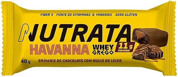 Whey Grego Bar (40g) - Vencimento 31/05/2025 - Sabor: Brownie de Choc. com Dulce de Leche
