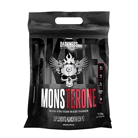 MonsterONE Mass (3kg) - nova embalagem - Sabor: Morango