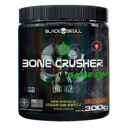 Bone Crusher Game On (300g) - Vencimento 31/05/2025 - Sabor: Abacaxi com Hortelã
