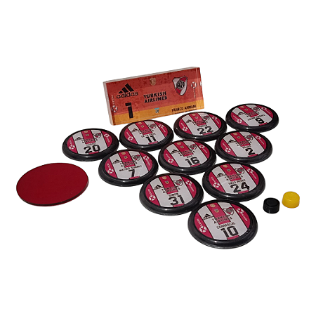 River Plate 1ª Camisa Temporada 2021 - 2022 / Argentina - jogo de botão