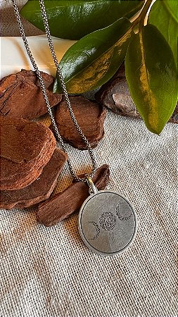 Pingente placa Fases da Lua