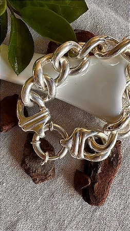 Pulseira eletroformação elos grandes