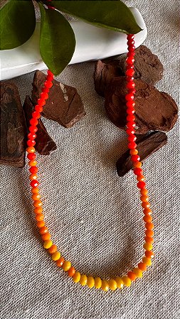 Colar cristal colorido