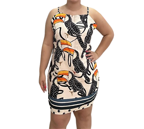 Vestido Curto Estampa Unico