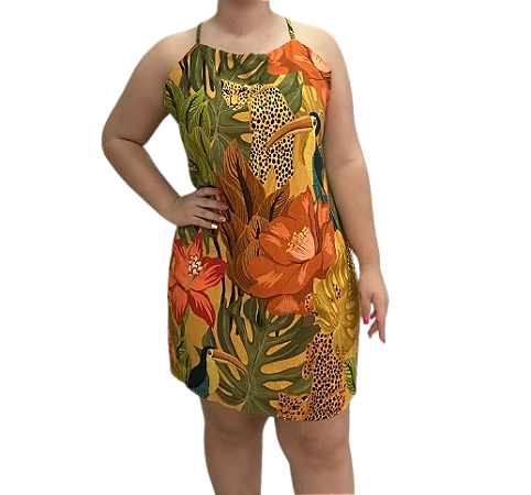 Vestido Curto Estampa Unico