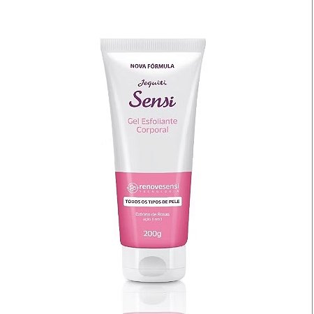 Gel esfoliante sensi corporal rosas 200g Jequiti