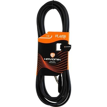 Cabo Para Instrumento INJETADO Hayonik Player P10 7m Preto