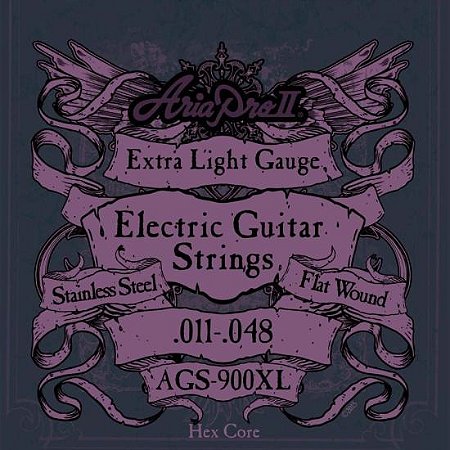 Encord. Guitarra Flat Wound .011 AGS900XL Aria Pro II