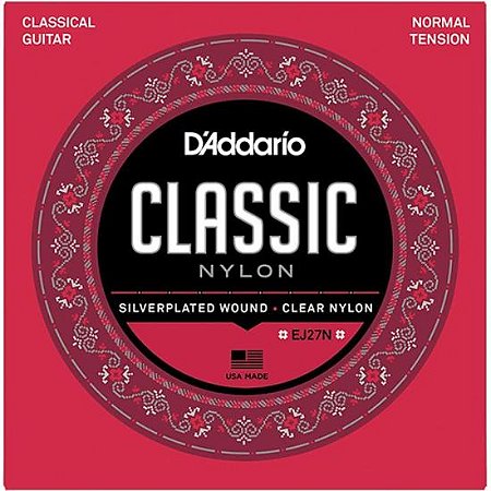 Encord. Violão Nylon Tens. Med.Student EJ27N D'Addario