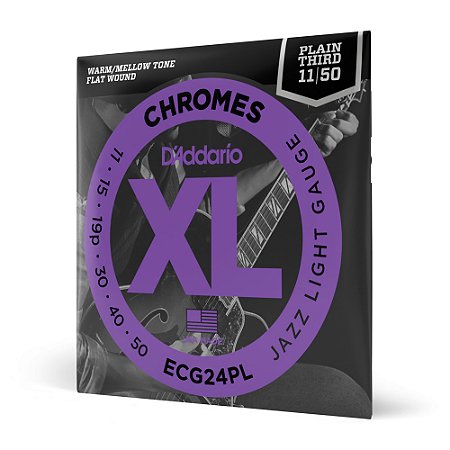 Encordoamento Guitarra 10-50 D Addario Chromes ECG24PL