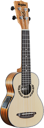 UKULELE AKAHAI AKS-21E ELETRICO TATOO