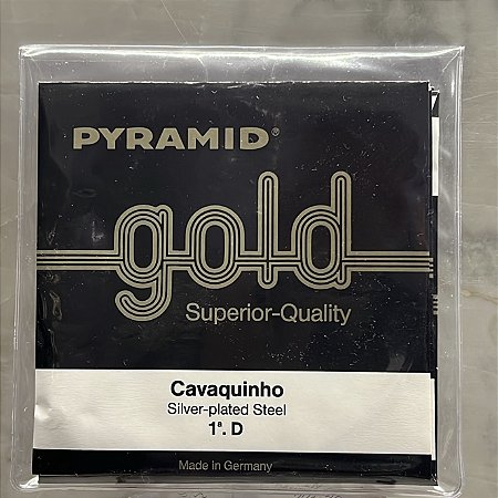 Corda Pyramid Gold Superior Cavaquinho Chr.-Nickel FLATWOUND