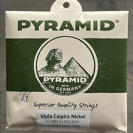 Cordas Pyramid para Viola Caipira – Nickel – Afinação Ré (D)