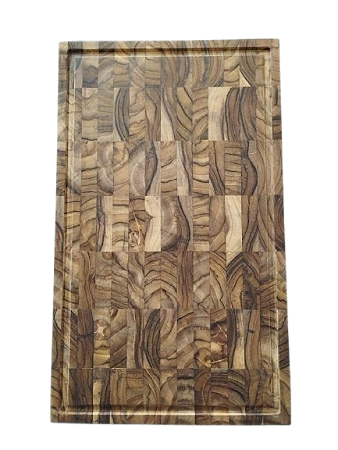 Tábua de corte End Grain TECA 50x30x3,5 cm