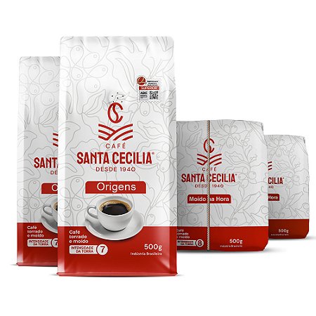 Combo Origens - Café Santa Cecília Especial e Moído na Hora - 4 un
