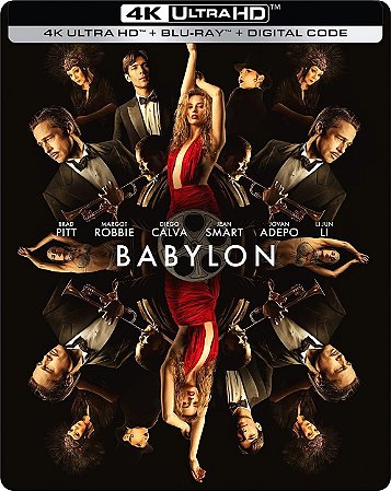 4K UHD + Blu-Ray SteelBook Babilonia | Babylon - Brad Pitt - Dublado e Legendado