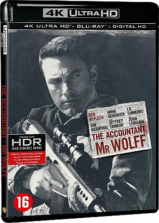 4K UHD + Bku-Ray O Contador | The Accountant - Ben Affleck - Dublado e Legendado