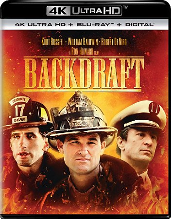 4K UHD + Blu-Ray Cortina de Fogo | BackDraft - Robert De Niro - Kurt Russell Dublado e Legendado