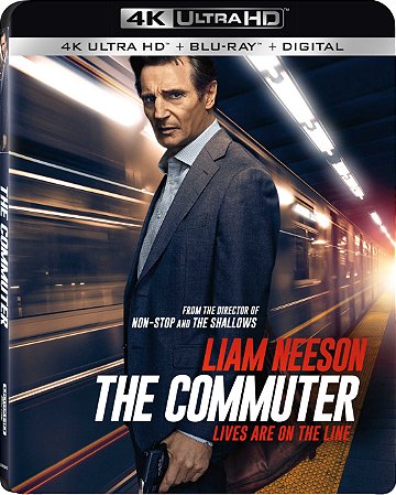 4K UHD + Blu-Ray O Passageiro | The Commuter - Liam Neeson