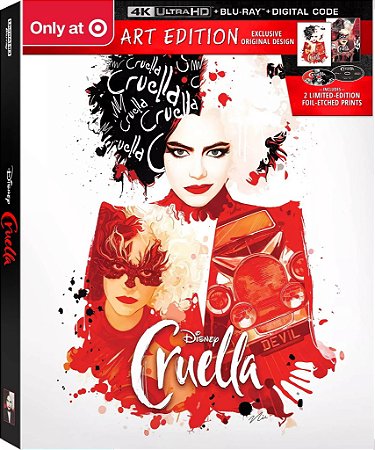 4K UHD + Blu-Ray Cruela | Cruella - Emma Stone - Disney