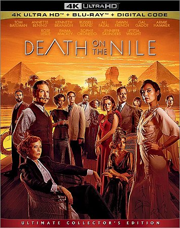 4K UHD + Blu-Ray Morte No Nilo | Death On The Nile - Gal Gadot