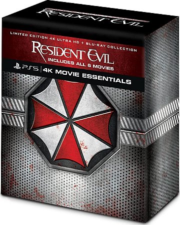 4K UHD + Blu-Ray Box Resident Evil - 6 Filmes