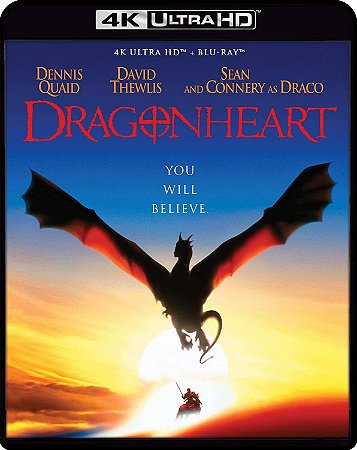 4K UHD + Blu-Ray Coração de Dragão | Dragonheart - Sean Connery