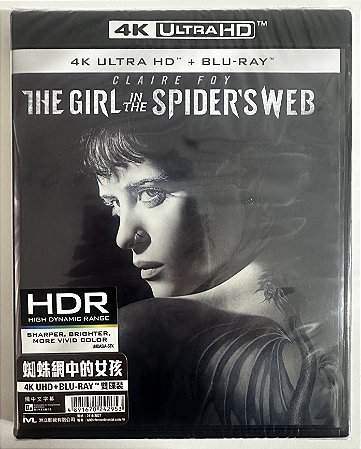 4K UHD + Blu-ray Millennium A Garota na Teia de Aranha | The Girl In The Spiders's Web - Claire Foy - Dublado e Legendado