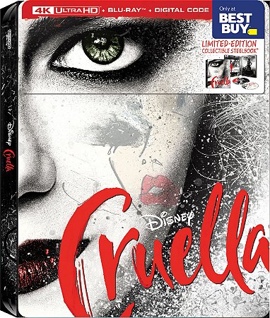 4K UHD + Blu-ray SteelBook Cruela - Disney | Cruella
