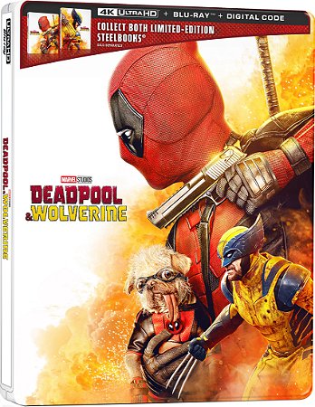 4K UHD + Blu-ray SteelBook Deadpool e Wolverine - Marvel